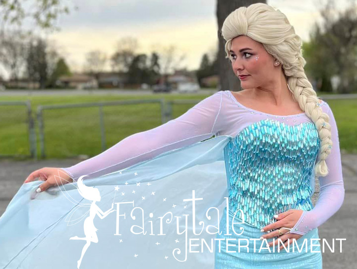 elsa characters for birthday parties in auburn hills michigan and naperville illinois