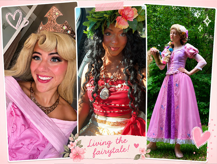 Book award-winning princess party characters for birthdays, festivals, corporate events, and community celebrations in Michigan and Chicagoland. 