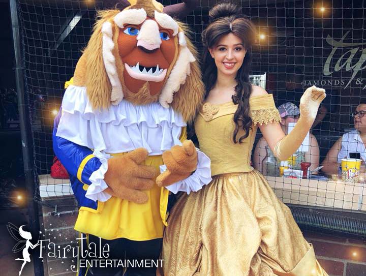 Princess Character Performers at Jimmy Johns Field
