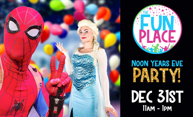 noon years eve kids party celebration in clarkston michigan at the fairytale fun place