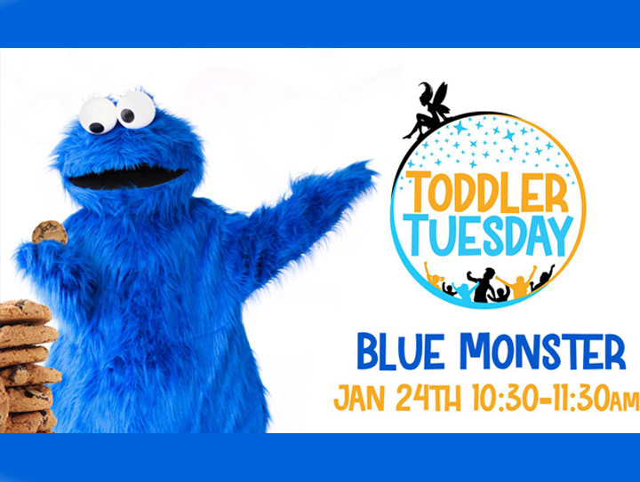 hire cookie monster party character for kids in clarkston michigan at the fairytale fun place