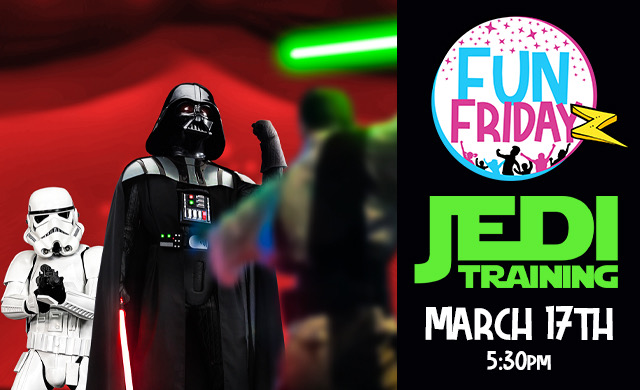 Darth and Jedi Training in Clarkston Michigan at the Fairytale Fun Place on May 6th