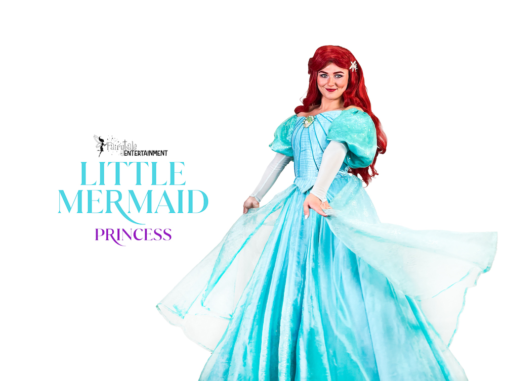 Little mermaid ariel princess party character for kids party