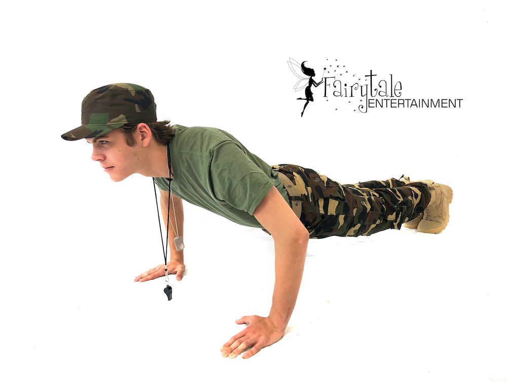 rent army guy for kids birthday party