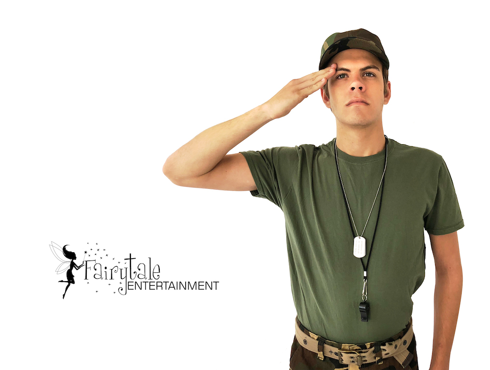 military soldier themed birthday party entertainment