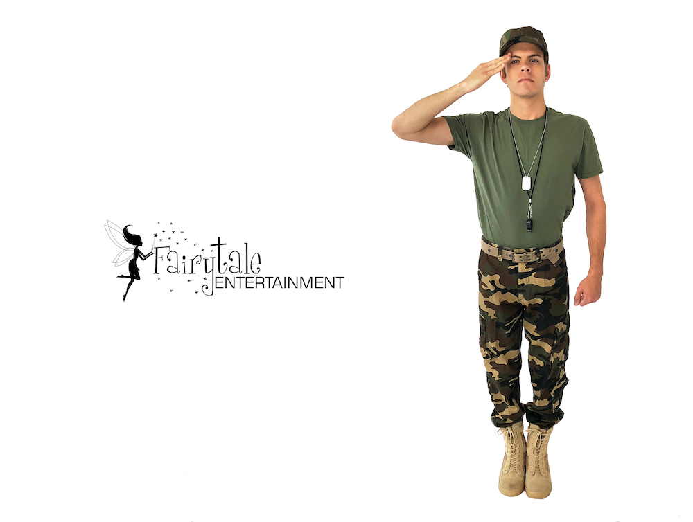 military soldier themed birthday party entertainment