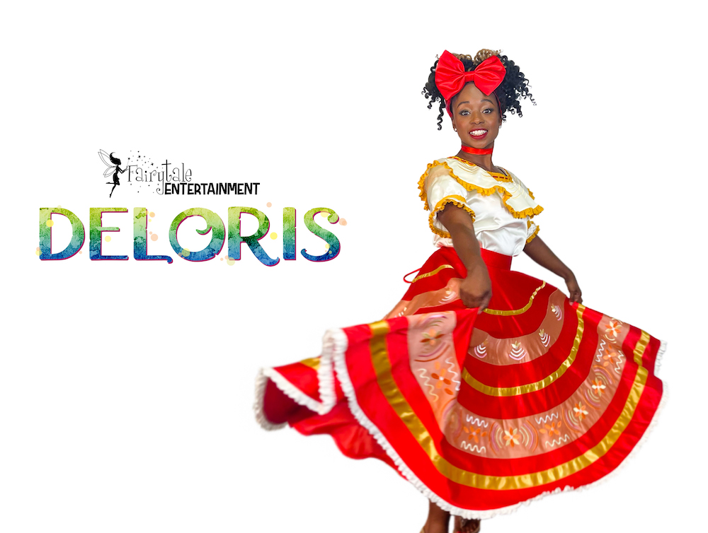 Hire dolores encanto party characters in Auburn hills michigan and naperville illinois