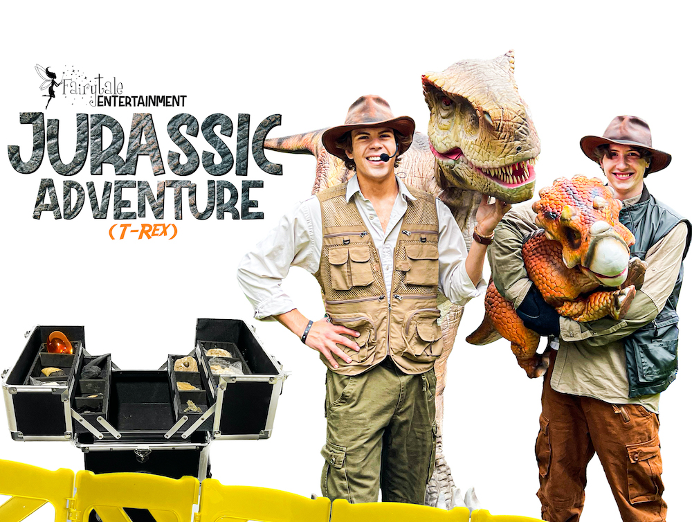 Jurassic Adventure Walking Dinosaur Rental for family entertainment in michigan and illinois