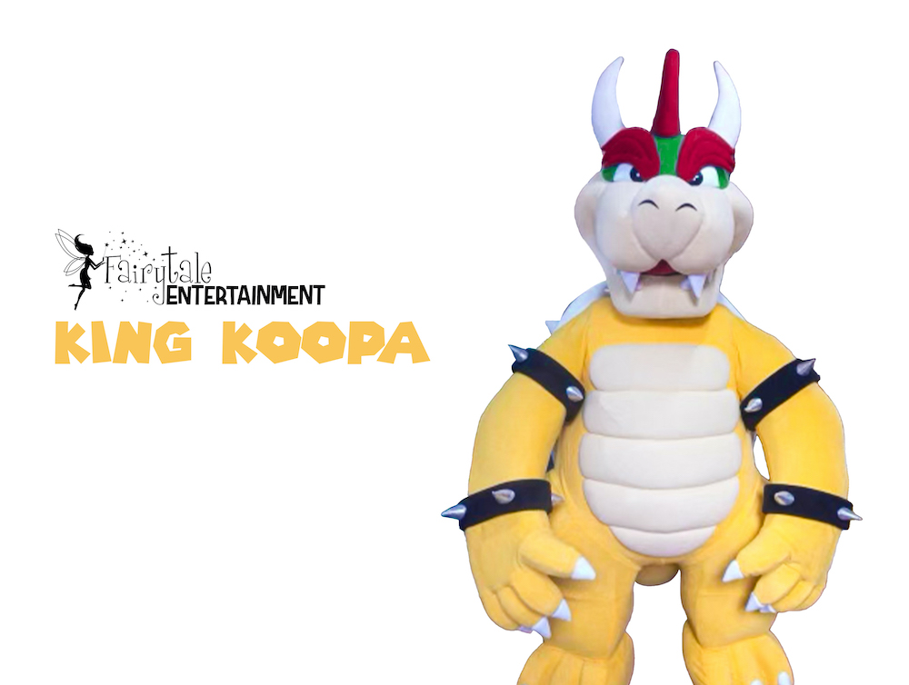 Rent Bowser party characters for kids birthday in Detroit and Chicago