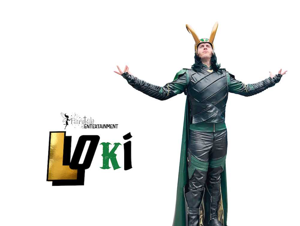 rent loki avengers character for kids birthday parties in detroit and chicago