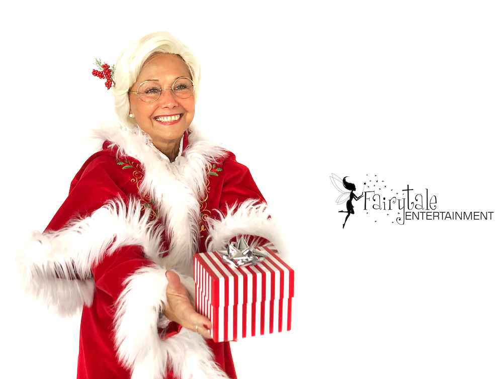 rent mrs claus for christmas holiday party, hire santa and mrs claus for holiday event