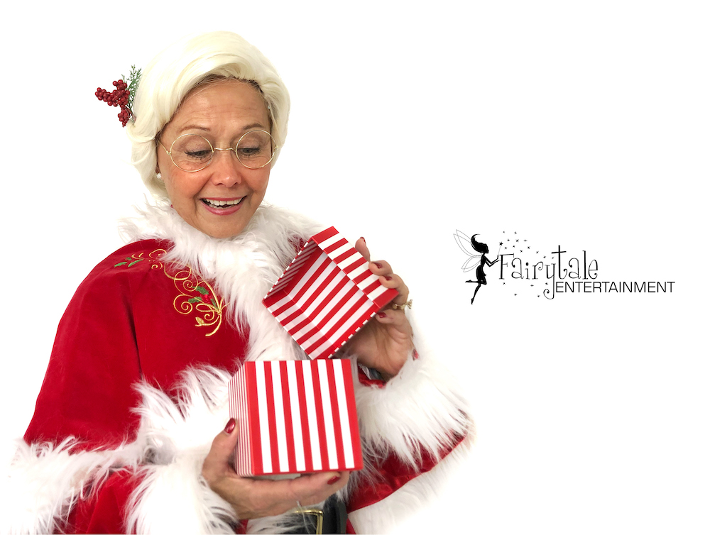 rent mrs claus for christmas holiday party, hire santa and mrs claus for holiday event