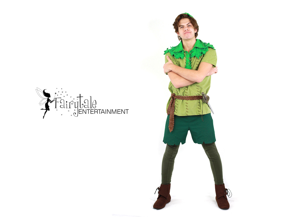peter pan character entertainer for kids birthday party
