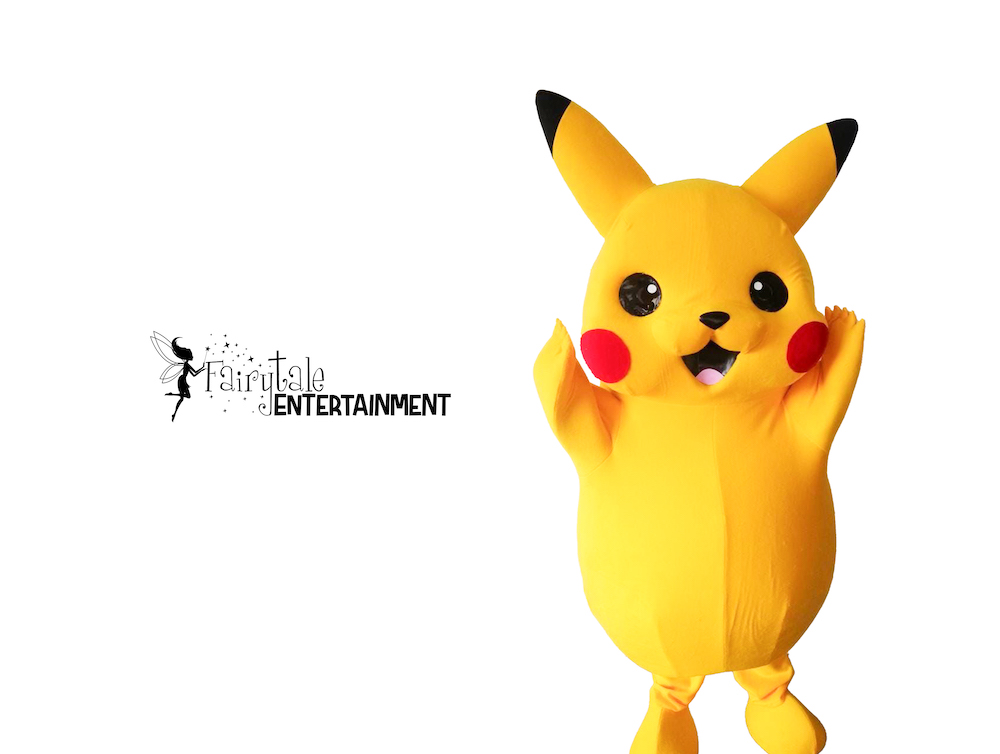 pokemon pikachu party character for hire for kids birthday party in detroit and chicago
