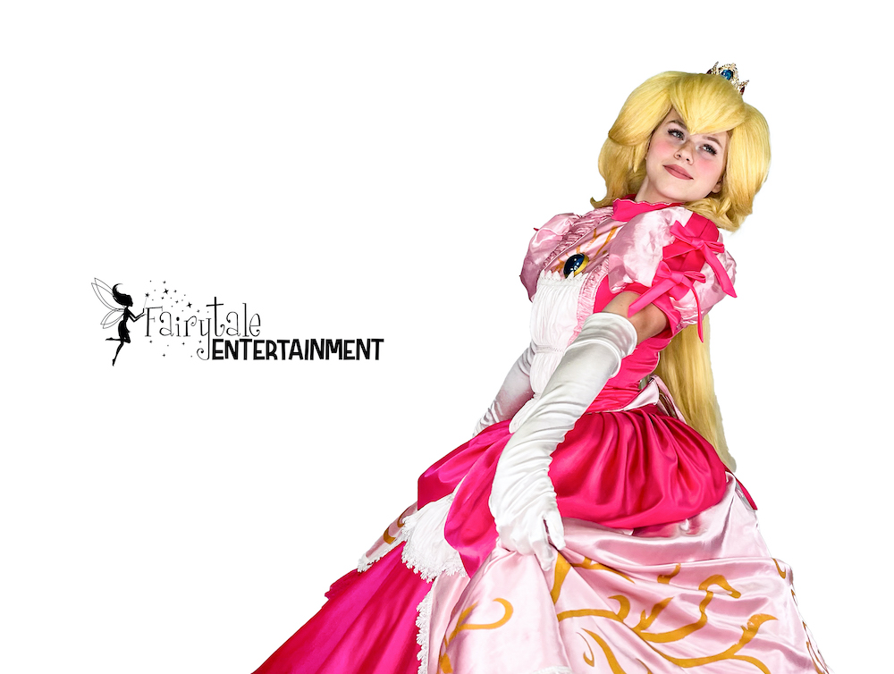 Rent Princess Peach for kids Mario birthday party in Auburn Hills, Michigan or Naperville, Illinois. Serving all Southeast Michigan and the Chicagoland area.