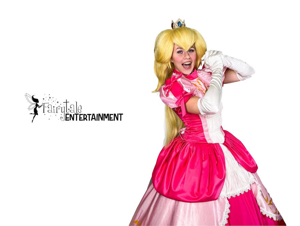 Rent Princess Peach for kids Mario birthday party in Auburn Hills, Michigan or Naperville, Illinois. Serving all Southeast Michigan and the Chicagoland area.