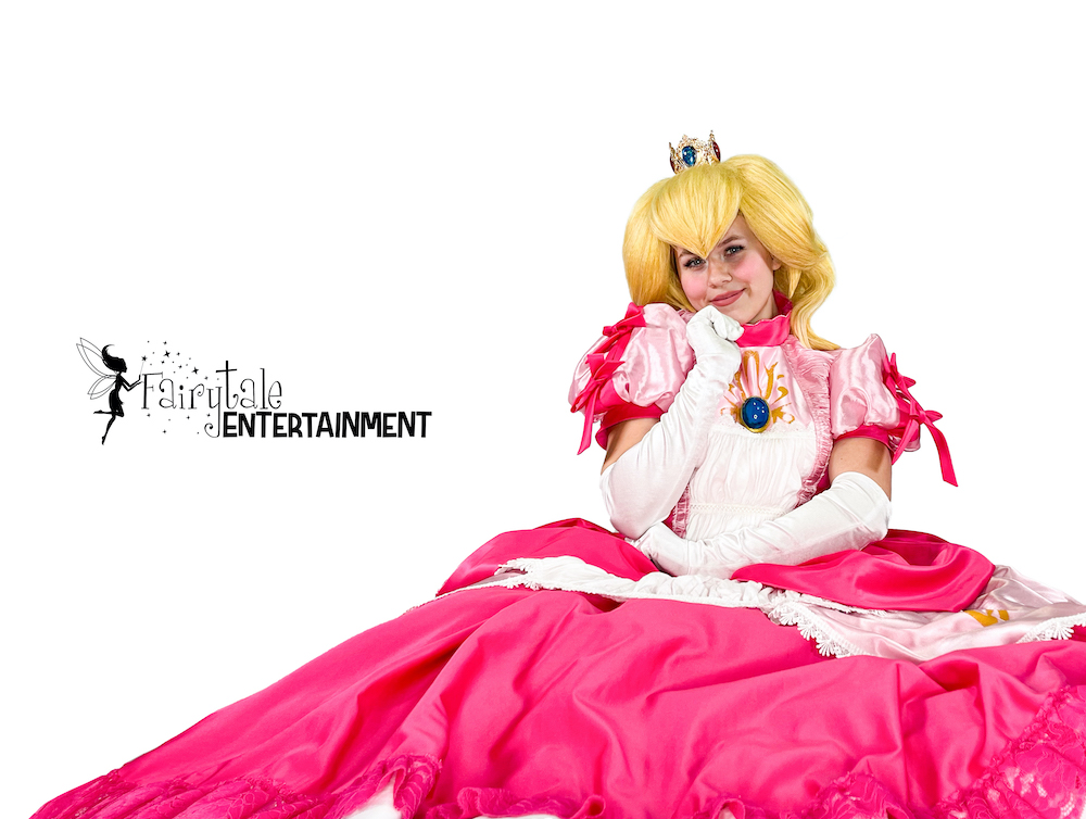 Rent Princess Peach for kids Mario birthday party in Auburn Hills, Michigan or Naperville, Illinois. Serving all Southeast Michigan and the Chicagoland area.