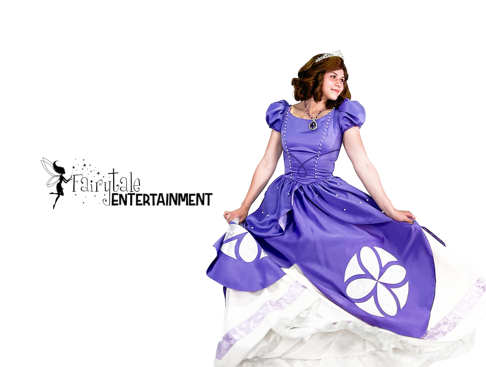 Rent sofia the first for kids birthday party, hire disney sofia the first princess party character, sofia the first princess performer
