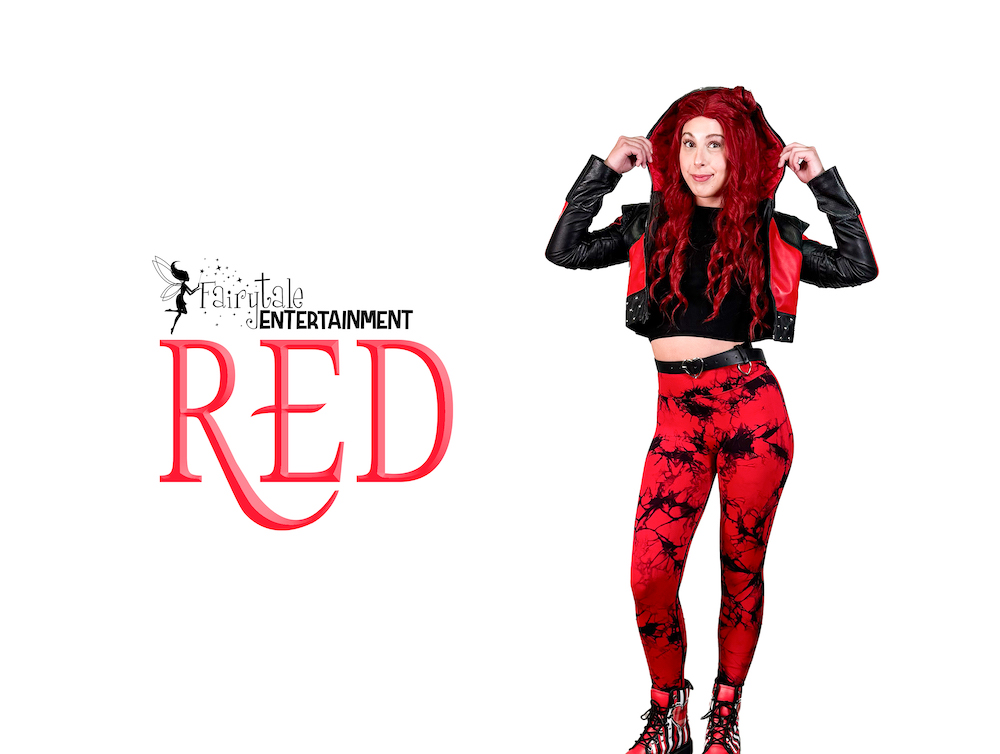 rent red descendants party character for kids birthday and special events in detroit and chicago