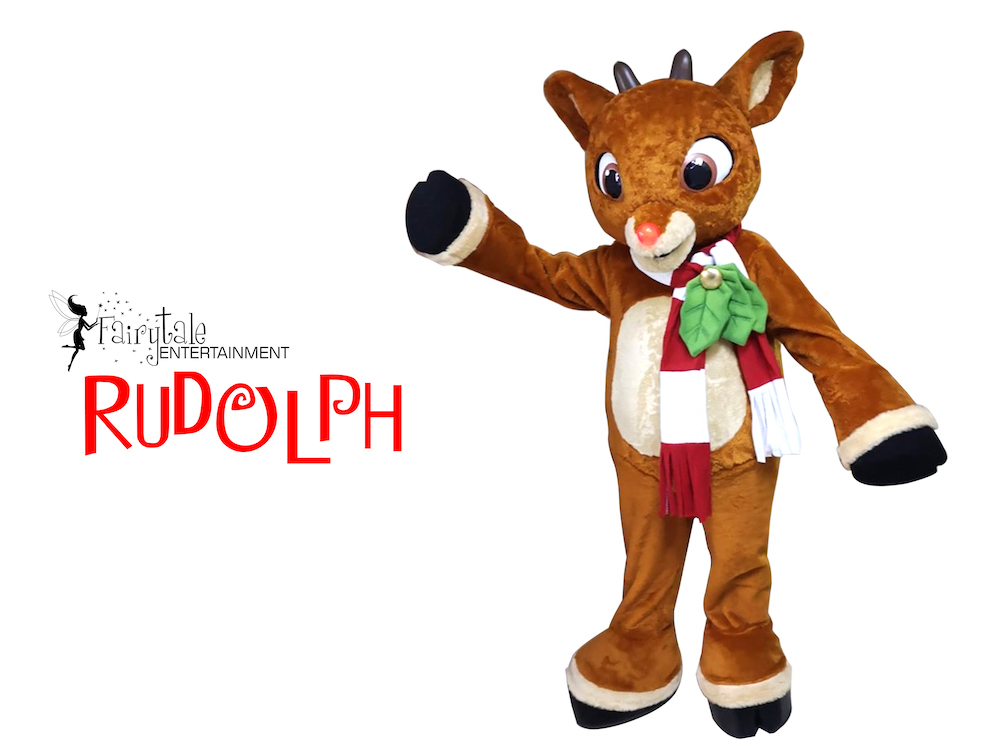 Rent Rudolph the Red Nosed Reindeer, Hire rudolph the red nosed reindeer, Rent Christmas party characters for kids