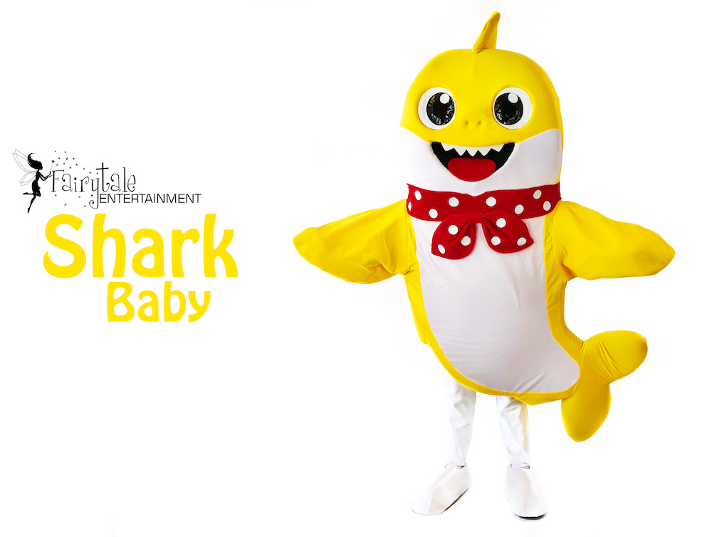 Baby Shark Character for Toddlers Birthday Party, Rent Baby Shark Character Performer, Baby Shark Character for Kids Birthday Party, Baby Shark Party Characters for Hire