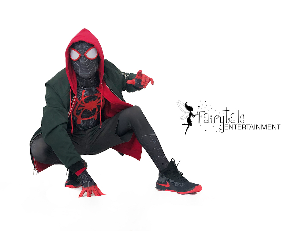 hire spider-man miles morales spider-verse party character Grand Rapids