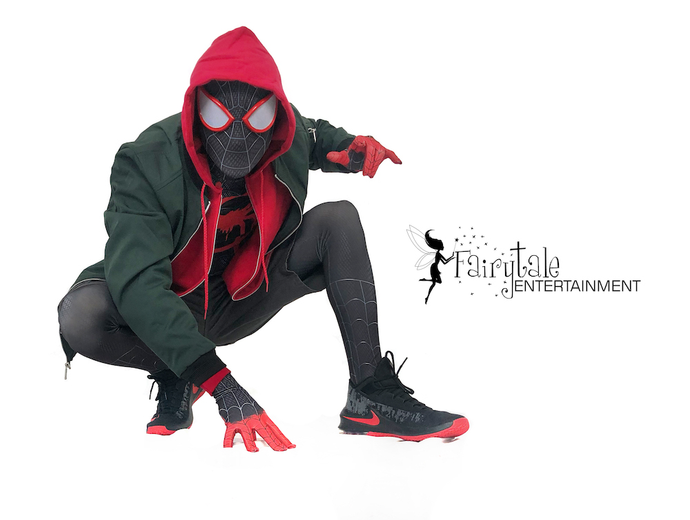 rent miles morales spiderman for kids birthday party