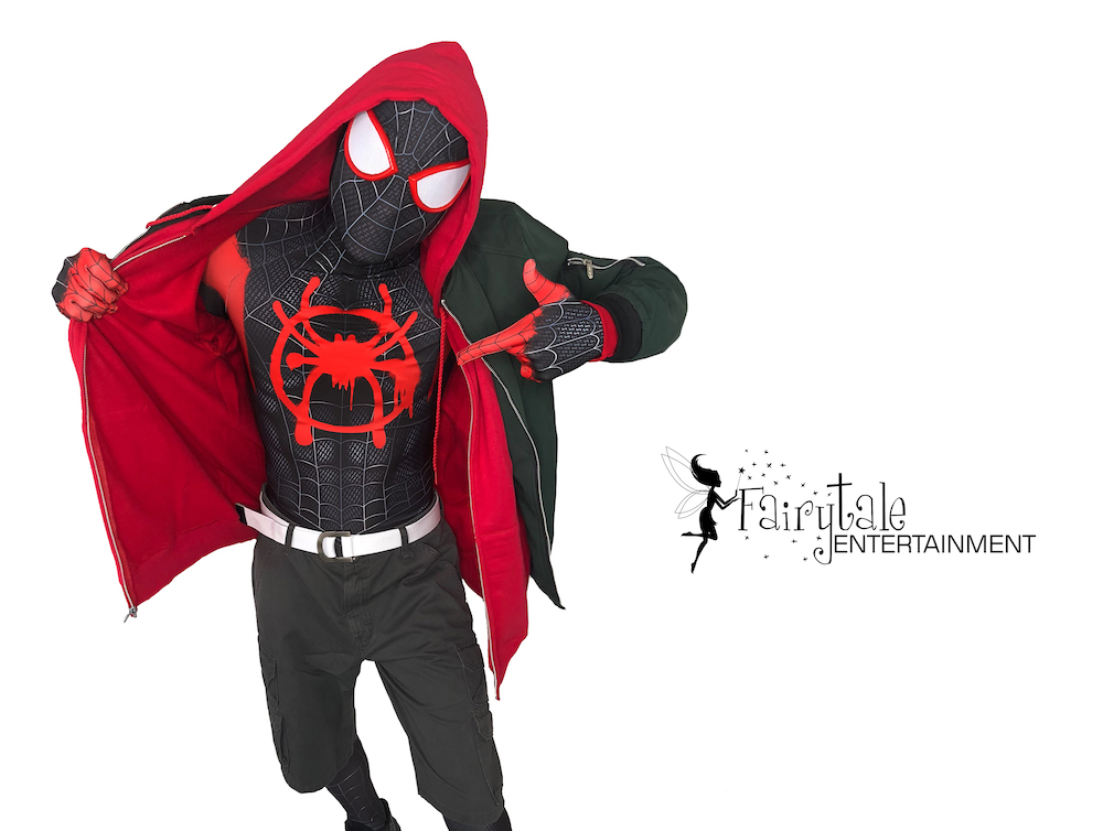 spider-verse miles morales performer for kids party