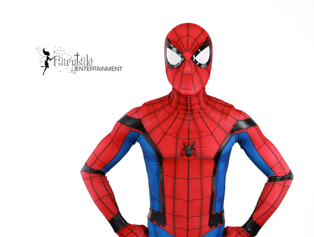 Spiderman impersonator birthday party