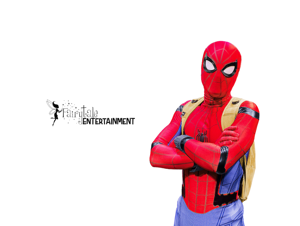 Spiderman impersonator birthday party