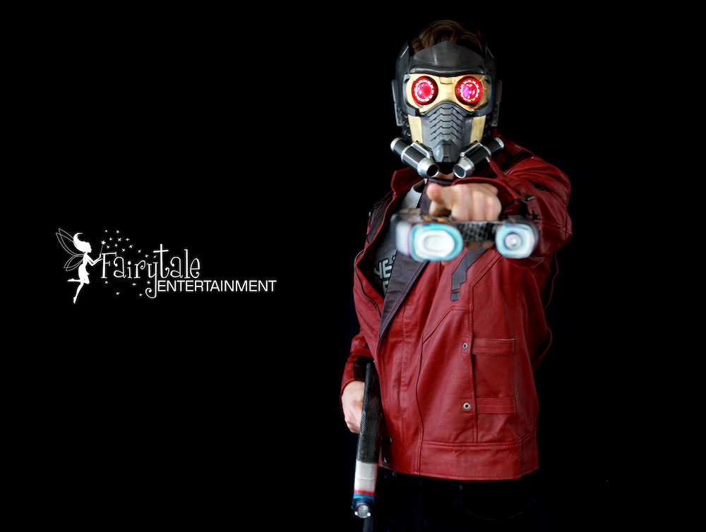 hire guardians of the galaxy star lord character, hire avengers star lord character for kids birthday party