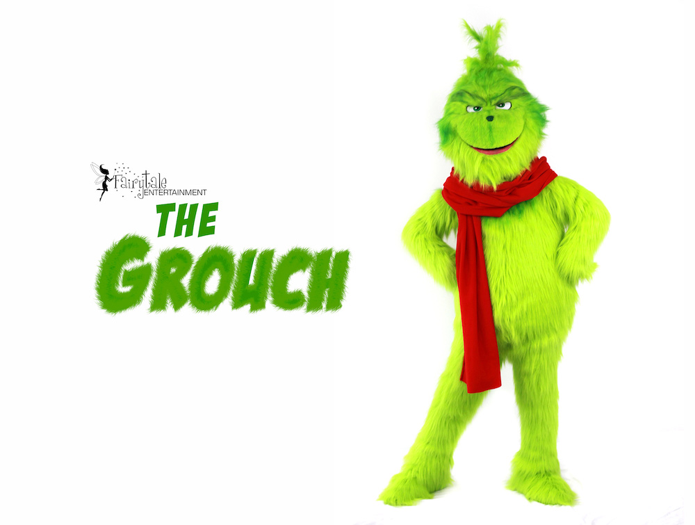 Hire Grinch Performer, Rent the Grinch for Christmas Party, Grinch Character Performer, Grinch Character for Christmas Party, Entertainment for Corporate Christmas Party