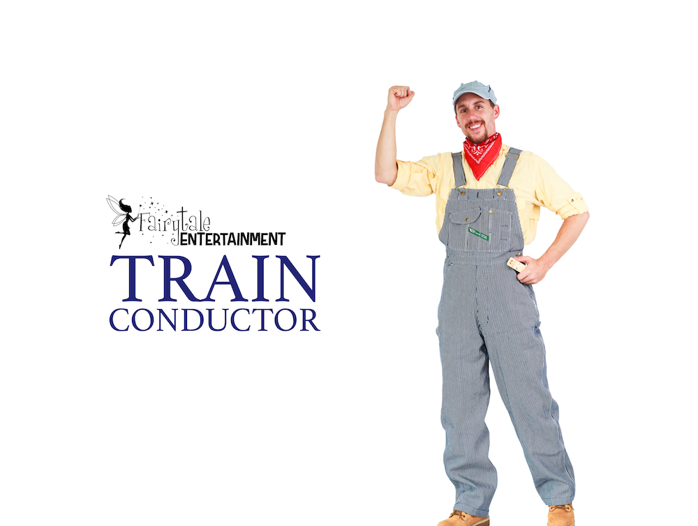 Rent Train Conductor Party Character for Kids