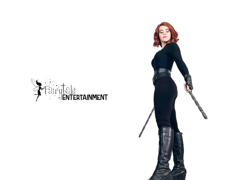 Hire Black Widow for kids party, Marvel Avengers Black Widow Character Performer,