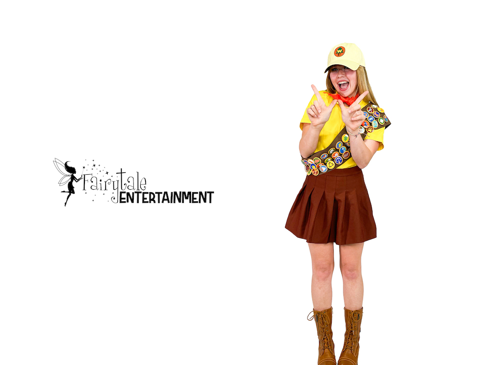hire a wilderness explorer party character for kids birthday party up theme