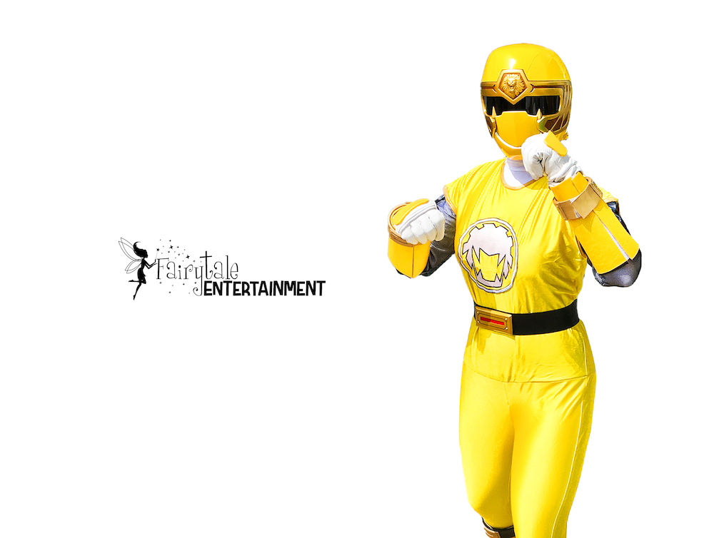 Rent a Yellow Power Ranger for kids party or special event in Detroit, Michigan and Chicago, Illinois. Kids party characters for hire. Call 888.510.0513