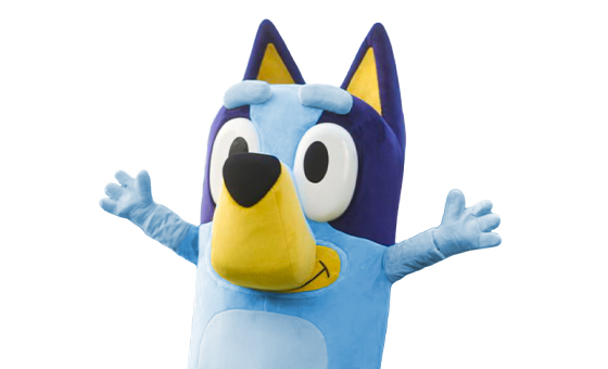 rent bluey for kids birthday party entertainment in detroit and chicago