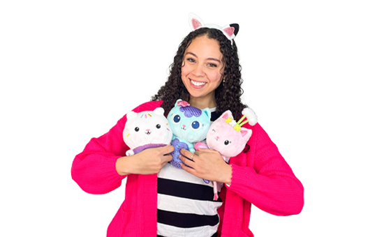 hire gabbys dollhouse party characters for kids birthday party or community events in michigan and illinois