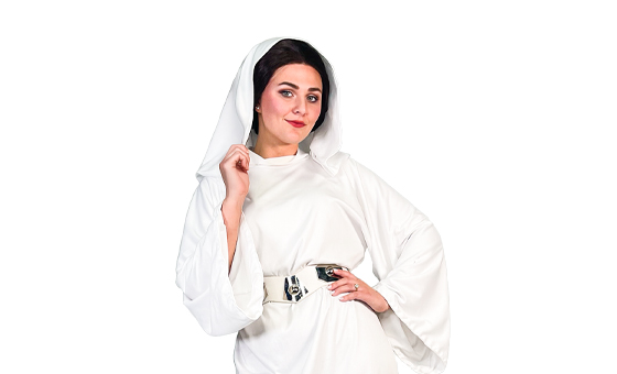 Hire Star Wars Princess Leia look alike character, Rent star wars princess leia for kids birthday party, star wars party characters for kids
