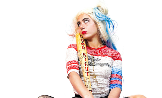 Rent Harley Quinn party performer for kids birthday party in Metro Detroit, Chicago and Naperville. Hire Harley Quinn and Joker for Halloween parties.