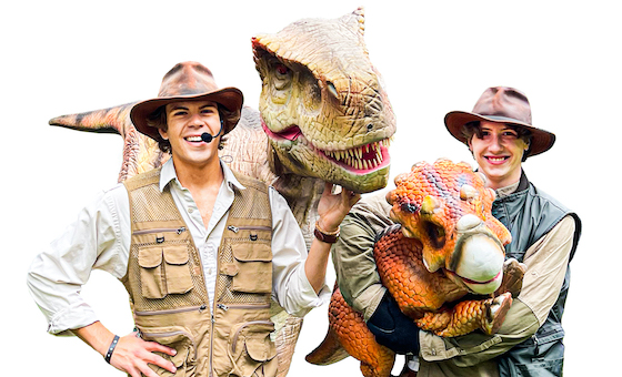 Jurassic Adventure Walking Dinosaur Rental for family entertainment in michigan and illinois