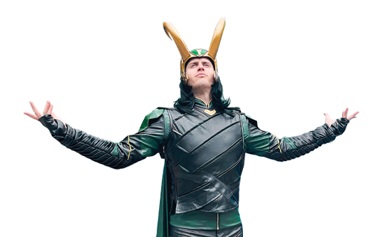rent loki avengers character for kids birthday parties in detroit and chicago