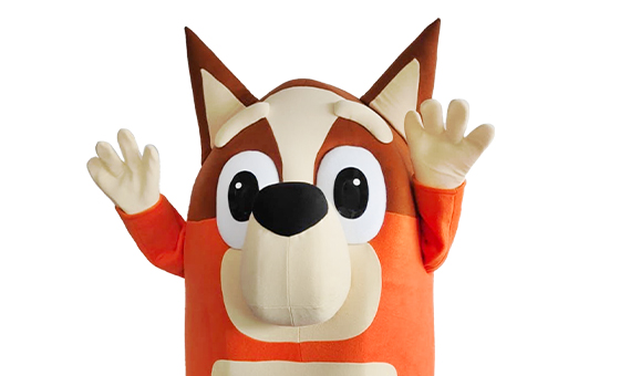 hire bingo and bluey for kids birthday party in detroit and chicago