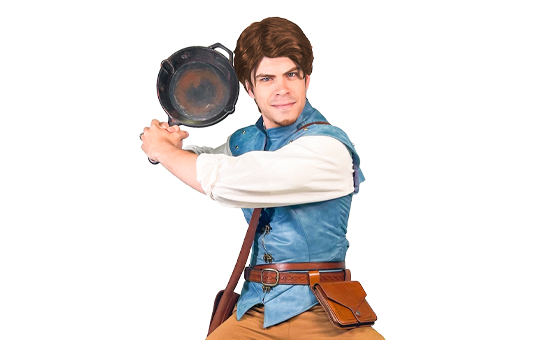 hire flynn rider party character for kids birthday in detroit and chicago