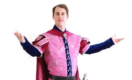 Prince Phillip character party for kids, sleeping beauty and prince Phillip party characters for kids