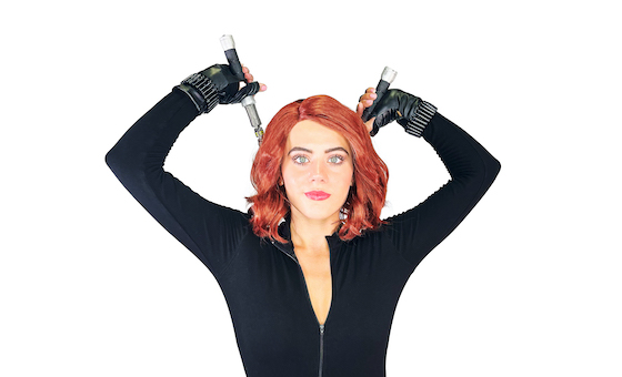 Hire Black Widow for kids party, Marvel Avengers Black Widow Character Performer,
