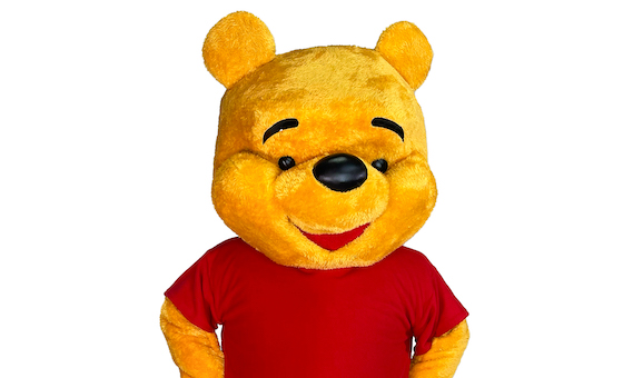 rent winnie the pooh party character mascot for kids birthday party in detroit and chicago
