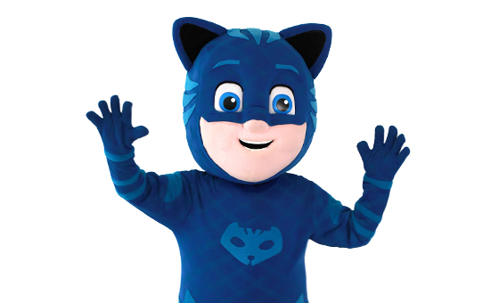 Rent pj masks catboy for kids birthday party, hire pj masks catboy party character for kids
