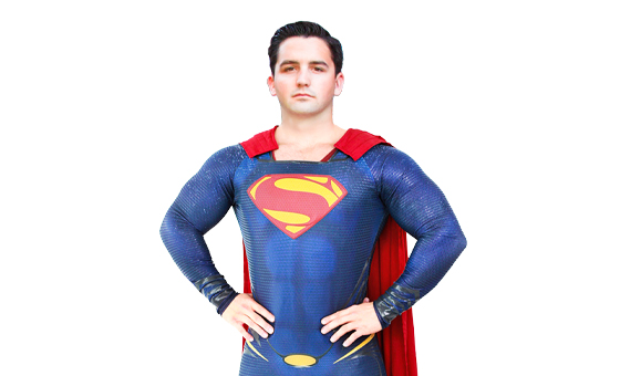 man of steel superhero party character