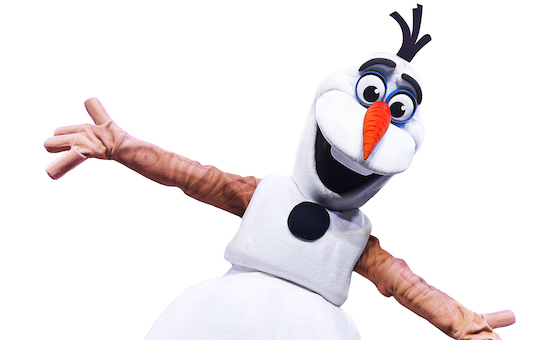 Hire Ollie the Snowman character